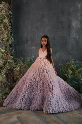 Amoura Pentelei Couture Girls Ombre Pageant Gown